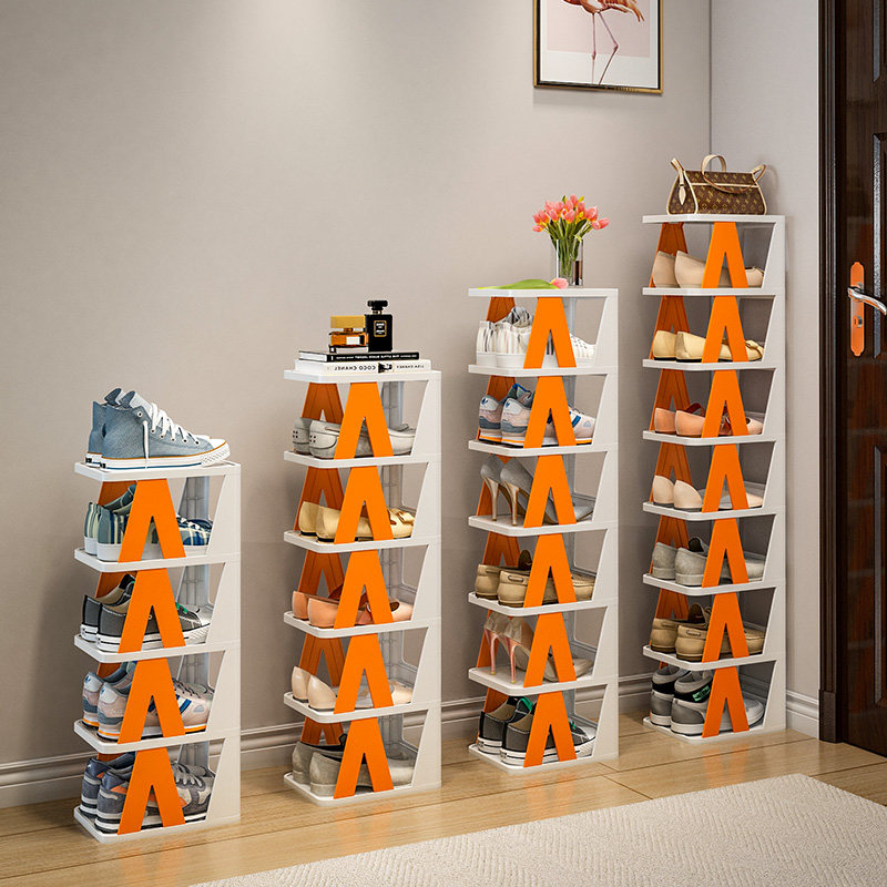 速发鞋架入门家用门口简易鞋收纳多器省空间分层隔鞋神层塑料小窄