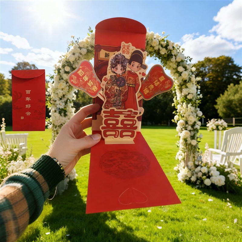 速发立体婚礼红包创意红包闺蜜结婚惊喜婚礼照片随礼红包请柬贺