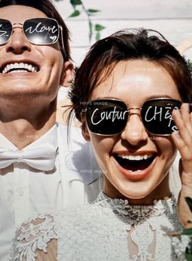 速发墨实草坪婚礼旅拍mr mrs英文字手气球情侣黑色纪森系母拿道具