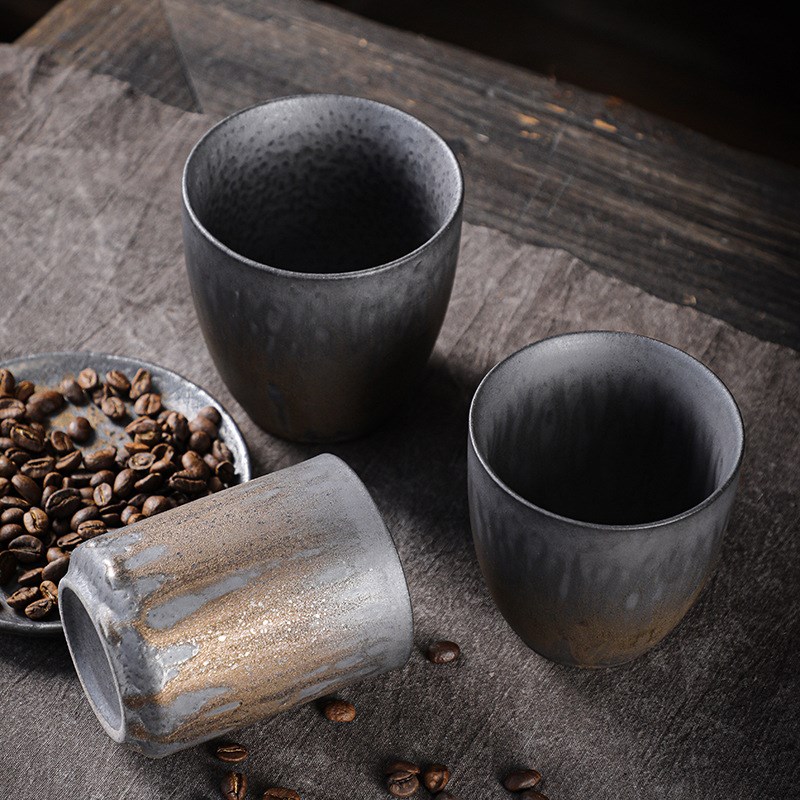 速发复古大号茶日主人杯单杯杯式复子陶瓷功夫茶具品茗杯古咖啡杯