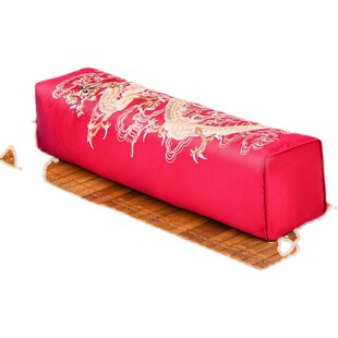 速发中式枕头皇宫廷老式龙纹刺形荞古长方绣古代仿麦护颈硬枕头