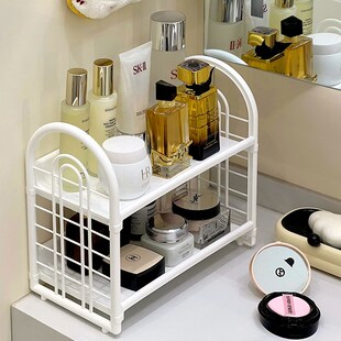 速发浴室高级感置物架洗漱颜化妆肤收纳架卫生间台面高台值护品品