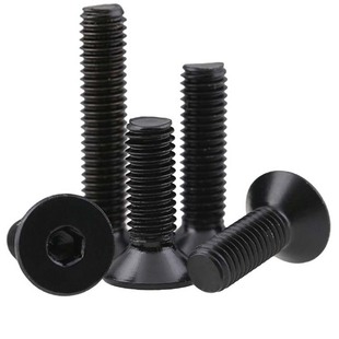 速发M2 平1头黑色04不锈钢沉0内六角螺栓DI71M头平杯螺丝M4M5M6