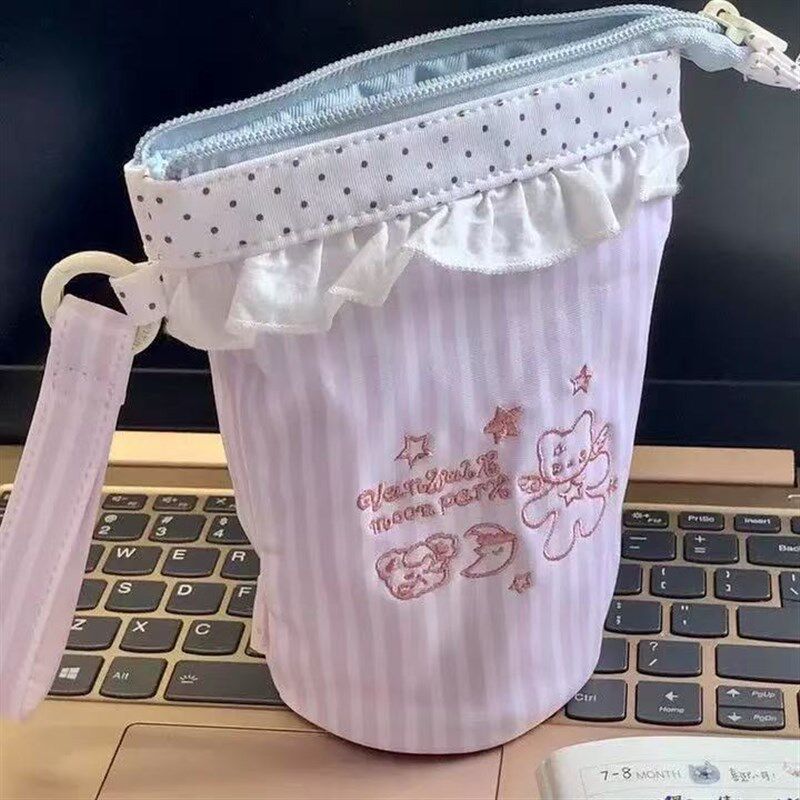 速发创意新款梦境海盐笔袋大容量高颜值小众帆布笔筒拉链文具