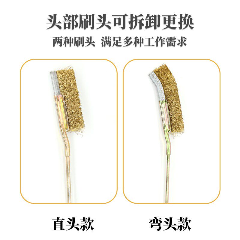 速发钢丝刷铜丝不锈钢丝刀刷手动文玩清洁刷工业除锈尼龙铁刷子去