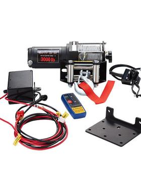 直销汽车电动绞盘3000LB越野车牵引机拉力机绞盘