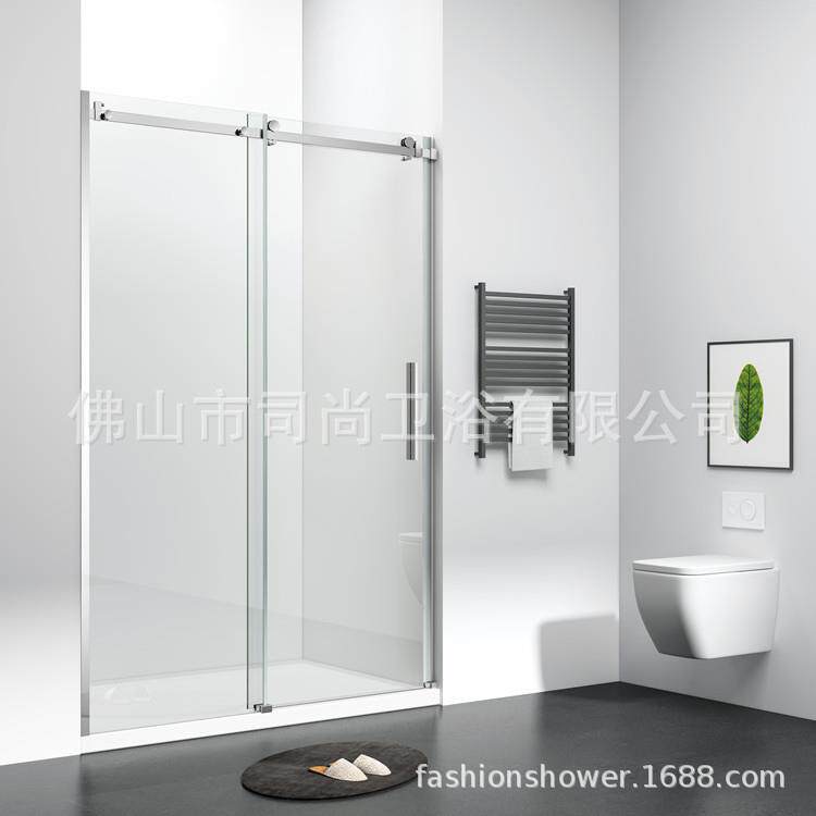 出口、工程一固一活简易淋浴门卫生间一字屏风隔断房D08
