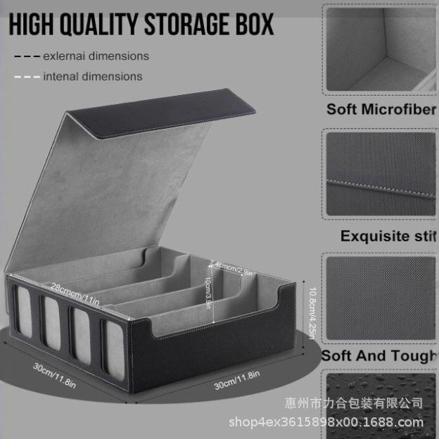 四排磁石300+开窗华收纳卡盒骰子抽屉盒竖盒横盒100+灵活使用组合