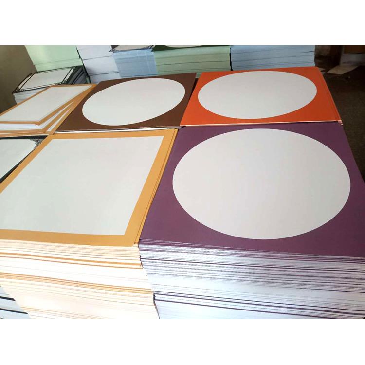 画室美术幼儿园彩色卡纸正方形边框纸学生画画纸粗糙白卡纸200克