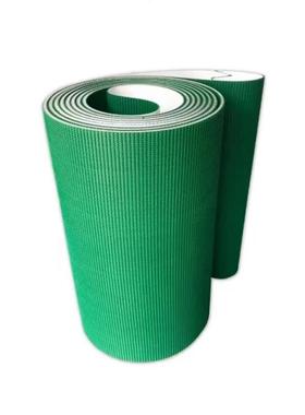 绿色PVC草花纹防滑爬坡输送带全自动封箱机防跑偏输送带