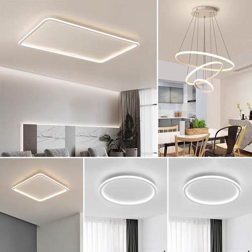 极简超薄客厅卧室灯led吸顶灯圆形现代简约全屋套餐组合中山灯具