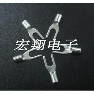 SNB1.25 3.2叉型Y型冷压裸端头TU型端子接线耳线鼻子1000只