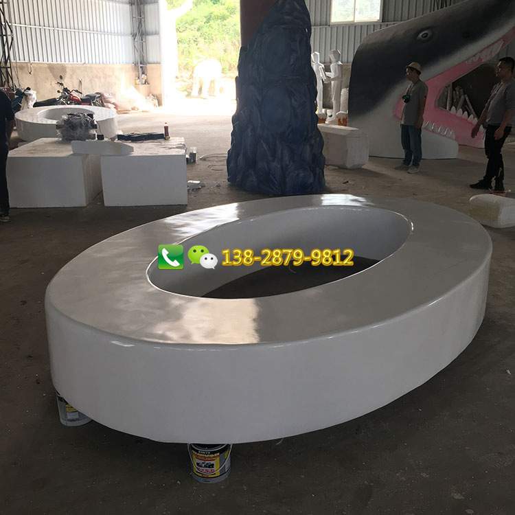 户外玻璃钢英文字母座椅雕塑商场广场美陈坐凳玻璃钢家具