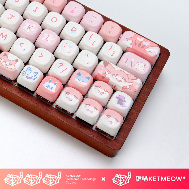 键喵桃旋鼬主题机械键盘球帽KOA