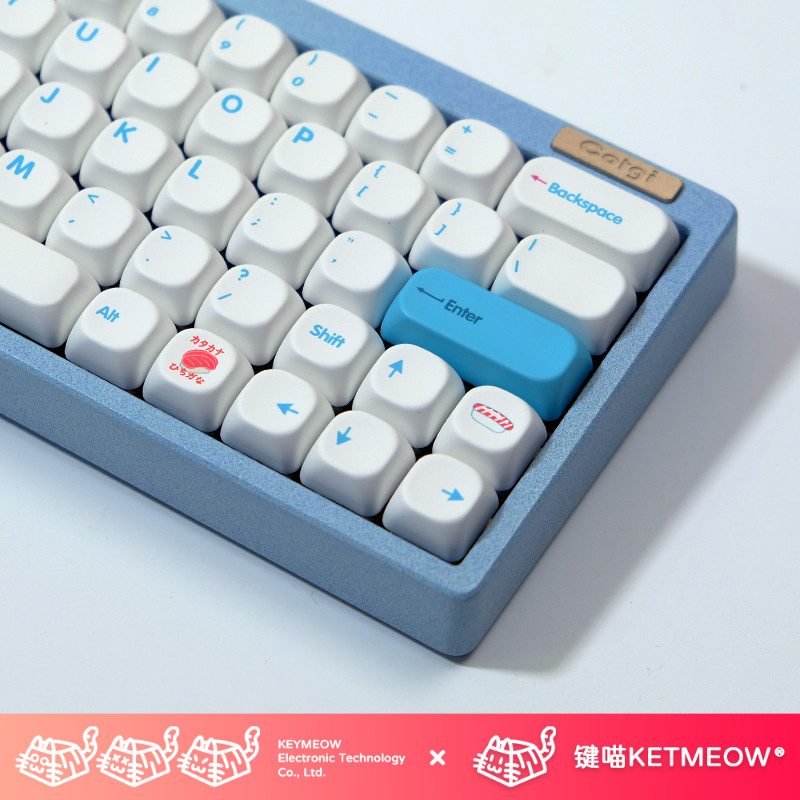 键喵寿司KOA主题键帽奶白色球帽