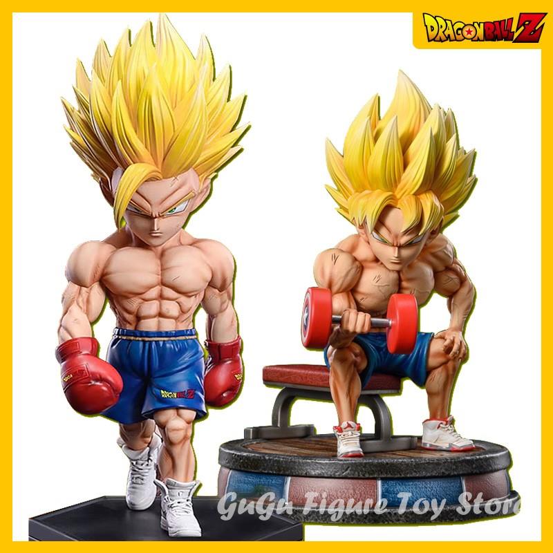 Dragon Ball Goku Gohan Vegeta Figures Muscle Fitness Anime F