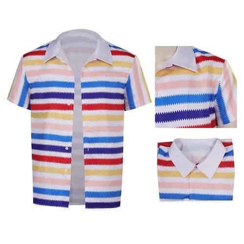 Movie Barbi Cosplay Ken Ryan Gosling Blouse for Men Costume