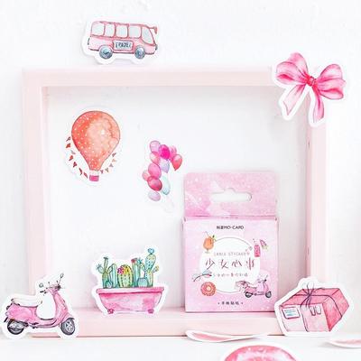 DIY Box Cute Stickers Scrapbooking Label Diary Paper Travel