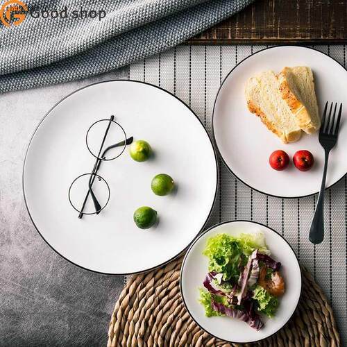 Creative Western dish Steak Ceramic household dish plate盘子