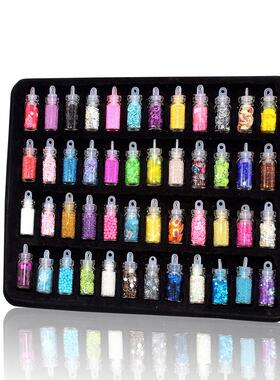 48Pcs Sequins/Glitter Filler Fluffy Slime Toys For Children