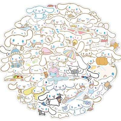 50PCS Cute Anime Cinnamoroll Waterproof Stickers Cartoon Dec