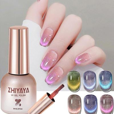 Cat Magnetic Gel Nail Polish Semi Permanent Dynamic Glitter