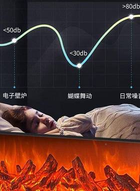 壁电子炉仿21454真焰装饰柜暖器火家用客厅嵌入式假火取电视壁炉芯