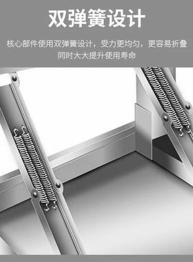 加不锈钢折桌家用长条桌子NIX商用长方形户外叠烧烤摆摊便厚携餐