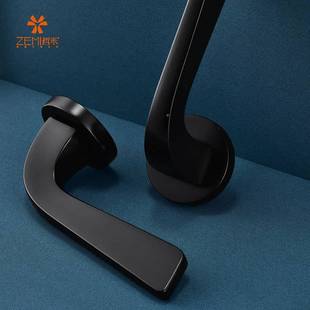 哲米速装锁卧室门MJD把家用型室内分体锁磁吸房静音锁门锁间木门