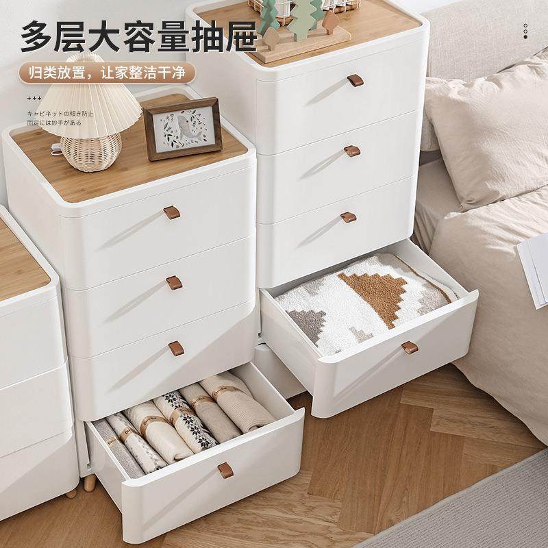 免安装抽屉式纳c柜家用夹缝置物柜30m储物卧柜多层日式室GQY床收