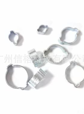 亚马逊爆款双耳卡150PCS箍盒装耳卡箍双耳PUF环箍水管夹卡箍双钳