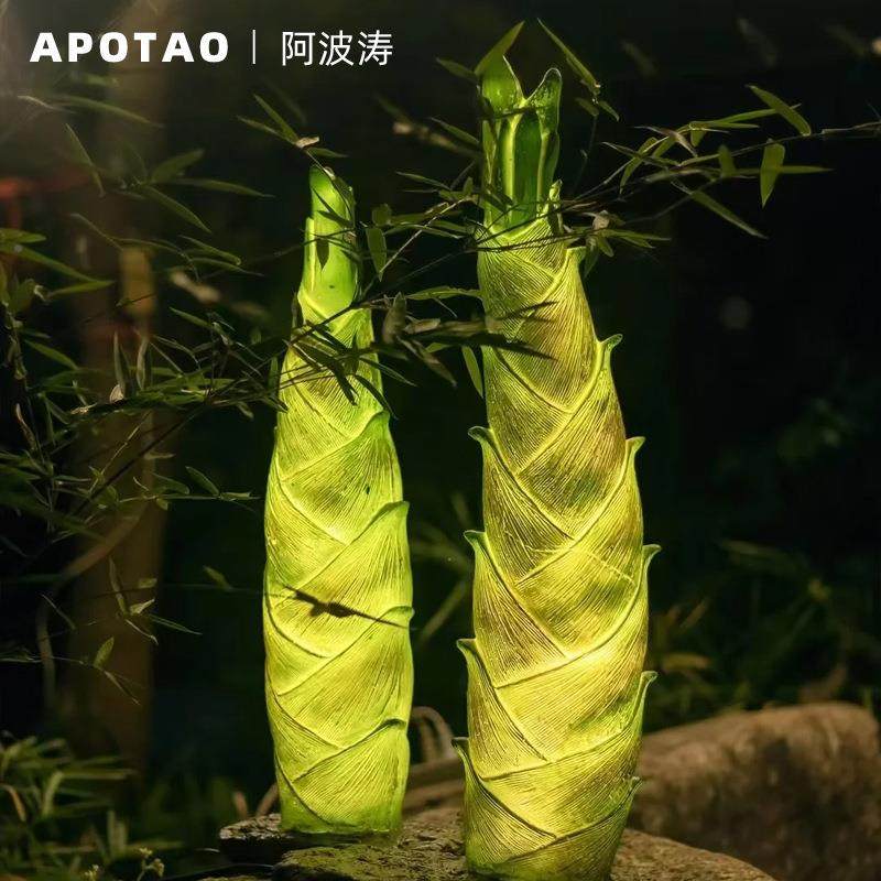户草l外ed景观灯31945接电仿真竹笋坪灯创果意水草坪灯别墅装饰落