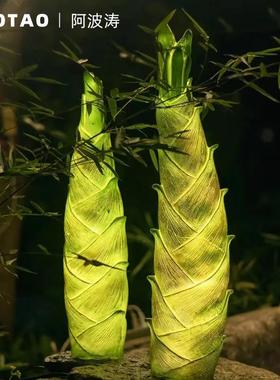 户草l外ed景观灯31945接电仿真竹笋坪灯创果意水草坪灯别墅装饰落