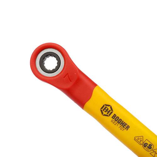 宝5662合boher注2塑型双色绝缘梅花棘轮扳手维修钢工具铬钒o7~4mm