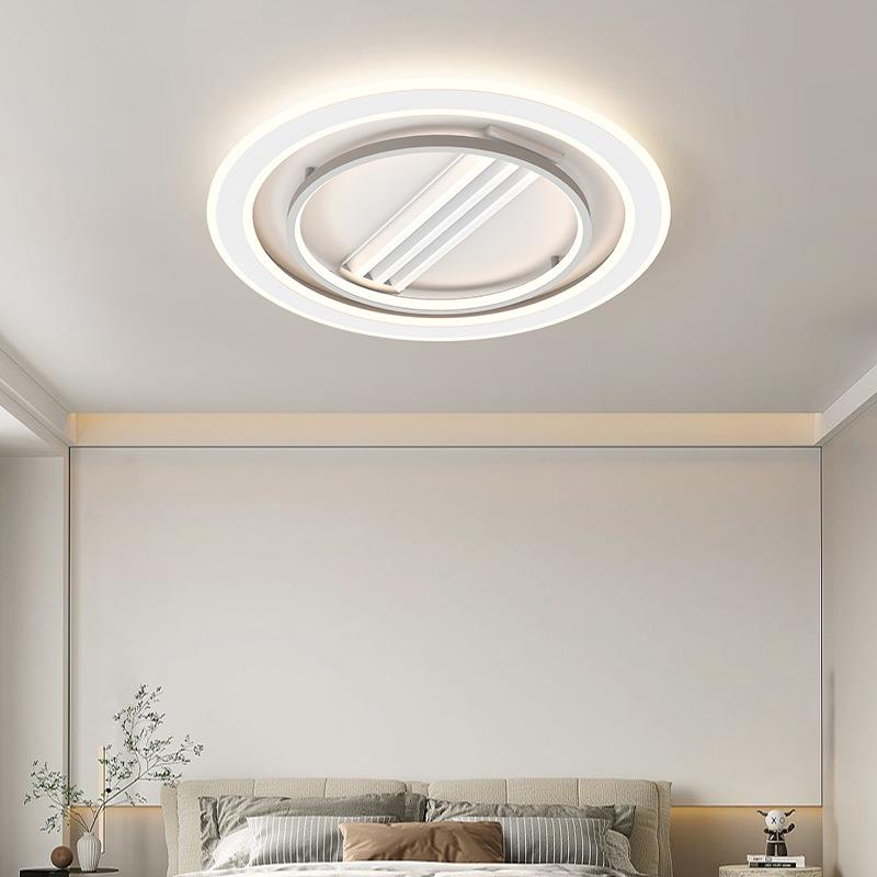 超薄无叶风扇客灯灯带风扇2025新款静音厅卧室吸灯顶中PES山具