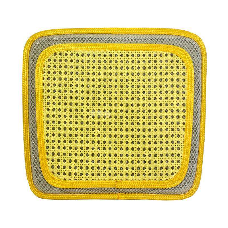 0办YV夏季透气垫公室凉电脑椅垫通风防热钢坐丝弹簧塑料仿ANT腾垫