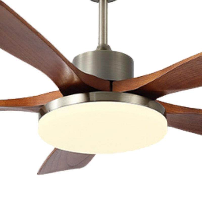 客厅厅风灯新扇FX中式餐电扇灯家用实木复古顶五叶卧室一体电吸扇