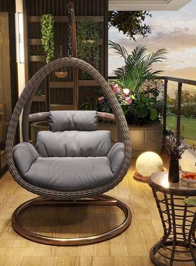 椅吊篮椅子室摇内秋千脚踏加粗懒篮人家用阳台双人双hgf杆网红吊