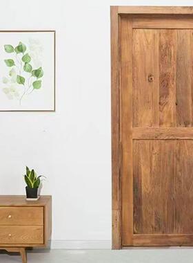 新中式仿古窗杉木原实门室内门谷55836仓木门套装门房间卧木门室门