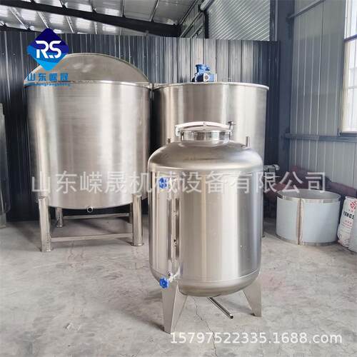 304不钢18077压力储水罐储双层恒温存设锈备不锈储钢无菌蓄罐
