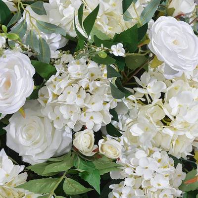 绿植绣球桌玫瑰花婚球花烛台几何架装饰71856艺礼舞台餐布置花球