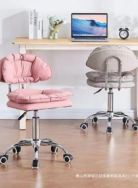 美椅甲桌吧台椅子顾客椅42522升降滑轮转椅化椅美甲师子凳美睫妆
