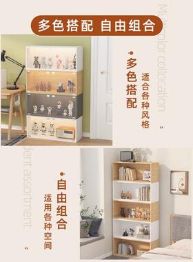 由IL自合物格子柜飘tfNBRsbb窗书架收纳柜书柜落地矮柜储物柜小柜