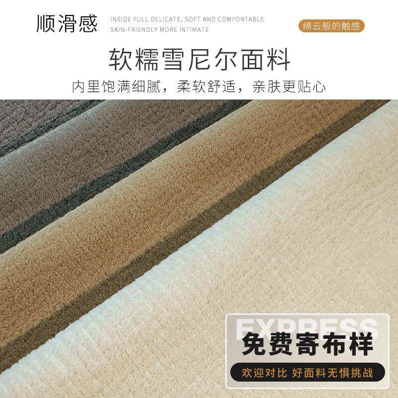 新款简ZHD缩约储物双人厅小坐户型卧伸床两用客多功能直排雪尼尔