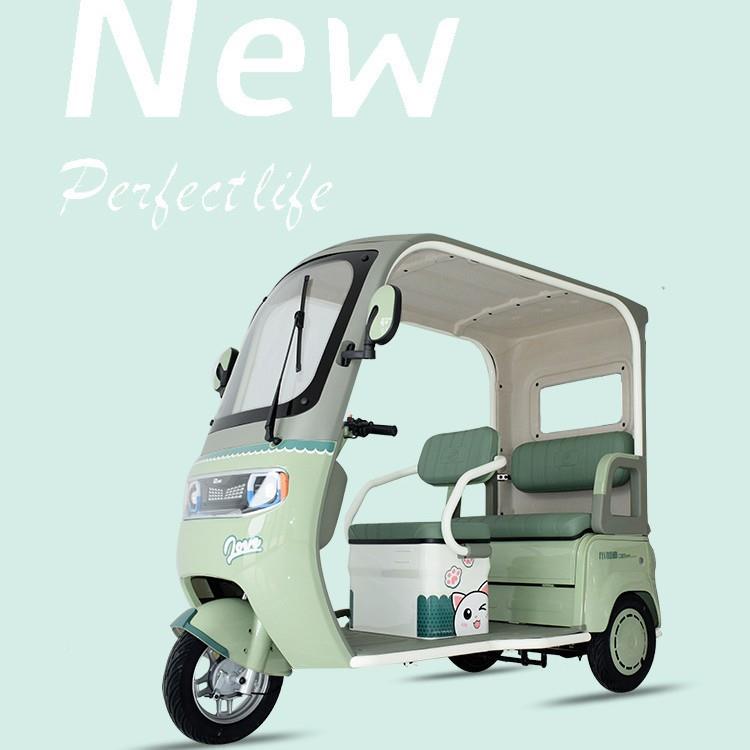 电蓬动三轮车客货两用带UOU接一送孩棚子老年三轮车电动体成人代