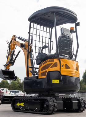 1.8小型挖机加装防护网吨工程破掘55524碎挖沟机家用农用迷你小挖