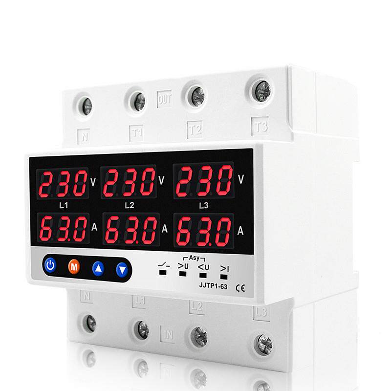 三相COJ四线过C欠压护器63A/1流00A限器A保380V