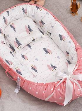 跨境折叠便携式防压婴儿床中防惊跳防吐奶婴儿行枕旅LQV宝宝儿婴