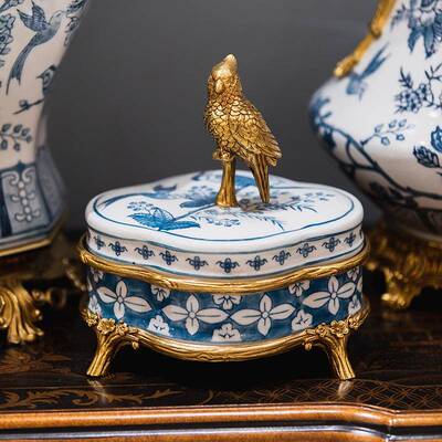 杰家电居客厅迪视柜壁龛件玄关摆展示柜青花71546赏瓶装饰博古架