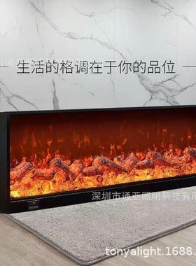 装跨出口壁炉境电子壁炉芯仿真49321火焰嵌入式式壁炉饰美柜冬日